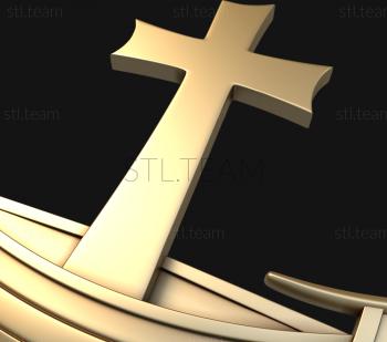 3D model Boat and cross (STL)